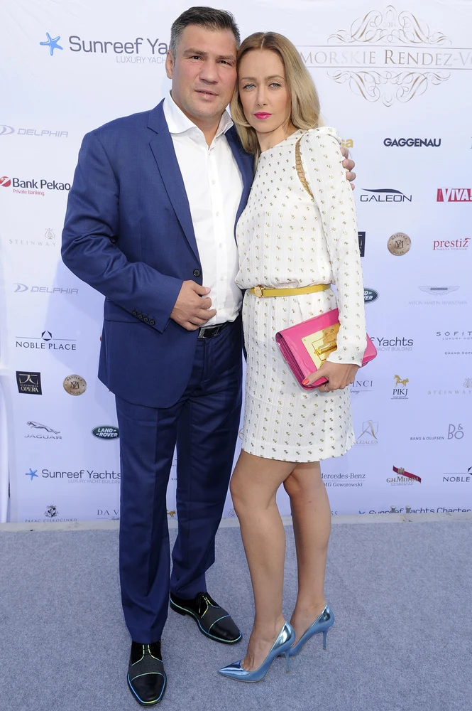 Dariusz Michalczewski z żoną Basią Dariusz Michalczewski z żoną Basią