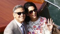 George Clooney i Amal Alamuddin już po ślubie 