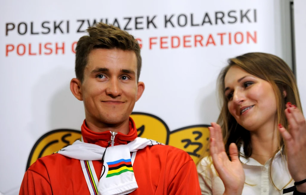 Michał Kwiatkowski - mistrz świata - wrócił do kraju