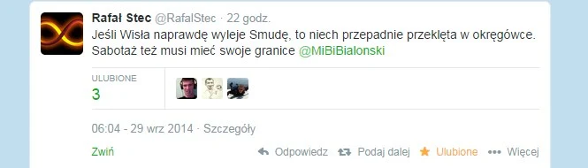 Rafał Stec na Twitterze.