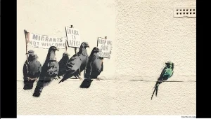 Mural Banksy'ego został usunięty przez władze Clacton-on-Sea