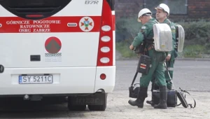 Ratownicy górniczy przygotowują się do akcji