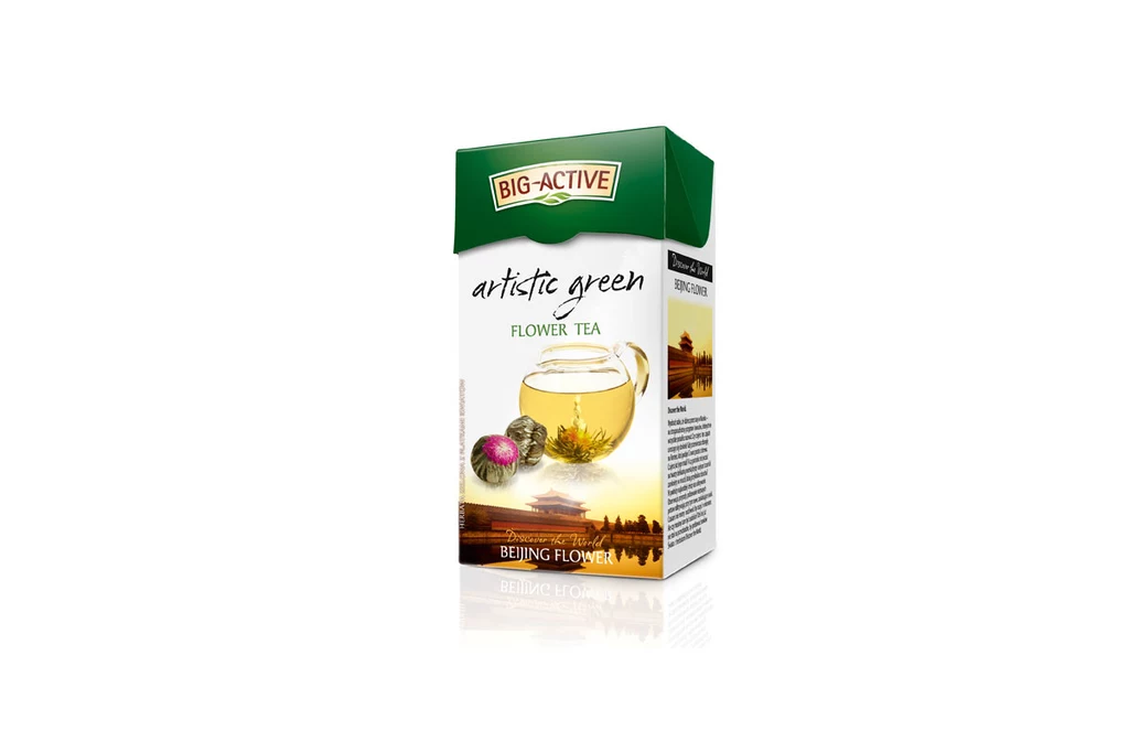 Big-Active Artistic Green Flower Tea 