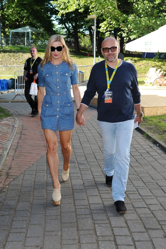 Halina i Leszek na festiwalu w Opolu