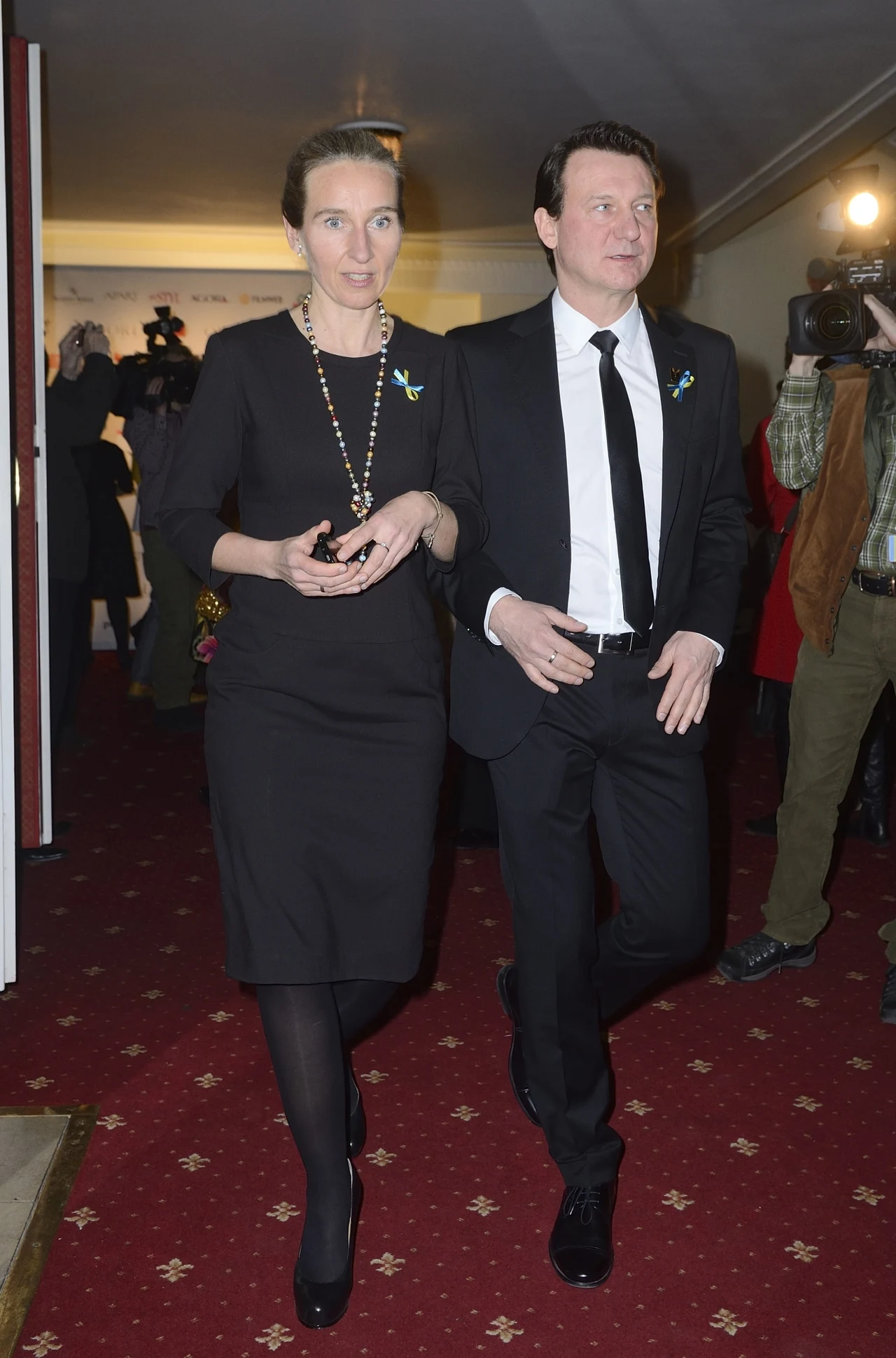 Robert Więckiewicz z żoną Robert Więckiewicz z żoną