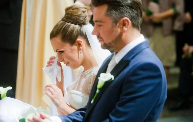 Ola i Kuba podczas ślubu