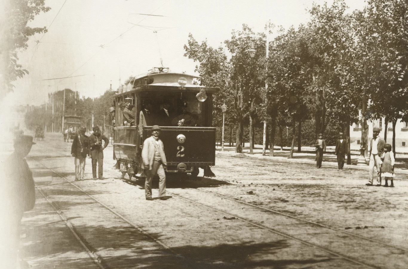 Pierwszy tramwaj elektryczny, kurs na Wystawę Lwowską (Lwów, 1894 rok) 