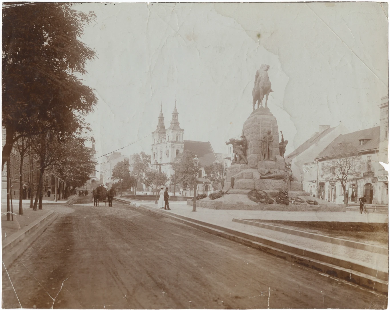 Pomnik Grunwaldzki w Krakowie (ok. 1901 r.) 