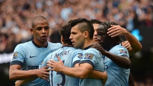 Sergio Aguero i jego koledzy z Manchesteru City