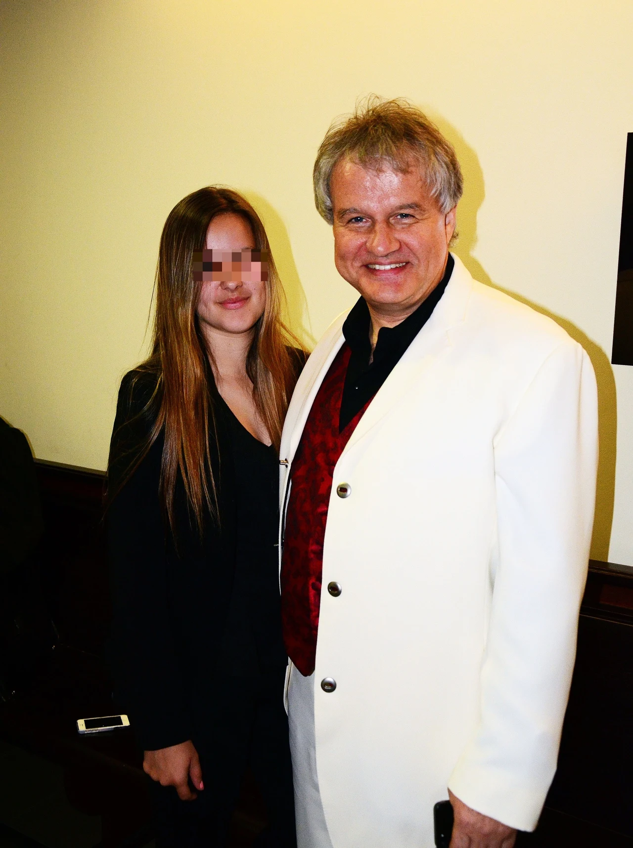 Krzysztofa wspierała córka