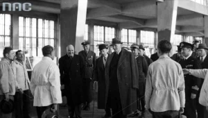 Wizyta prezydenta Ignacego Mościckiego w Państwowych Zakładach Lotniczych w Mielcu, 1938