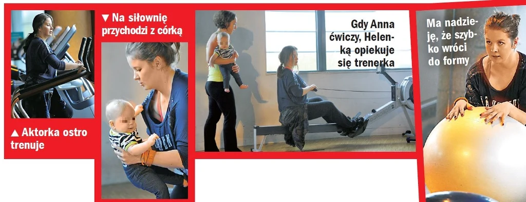 Anna Powierza z córeczką Anna Powierza z córeczką