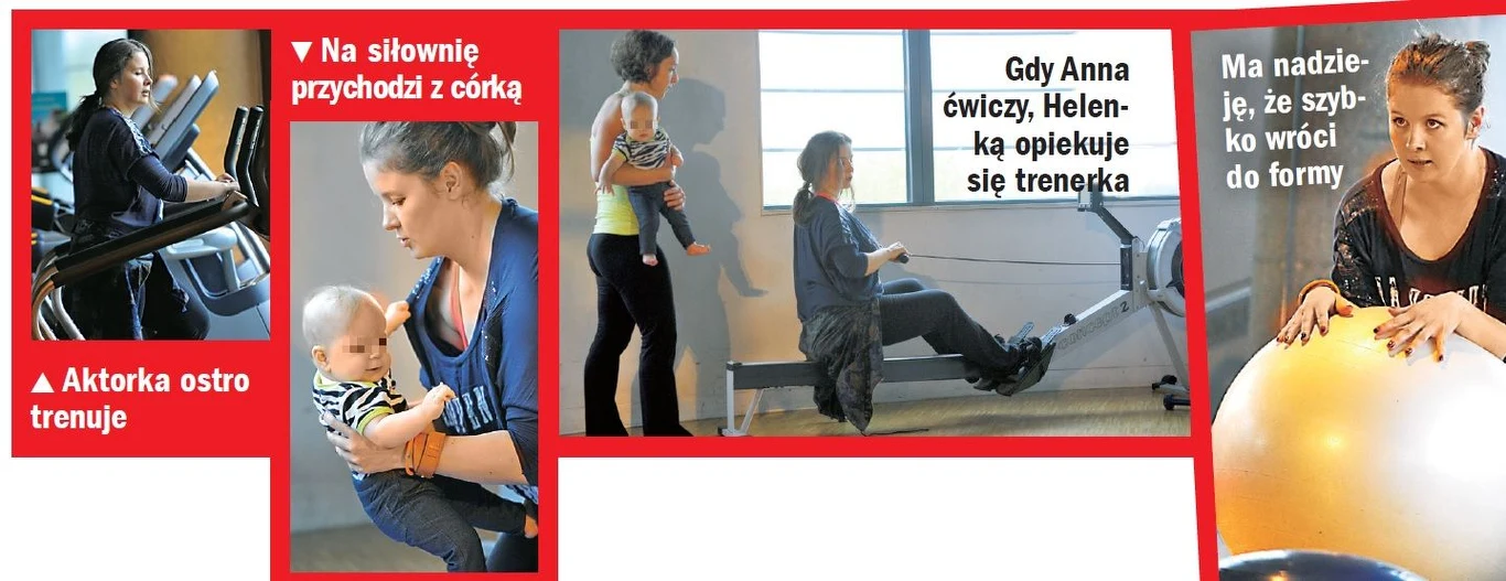 Anna Powierza z córeczką