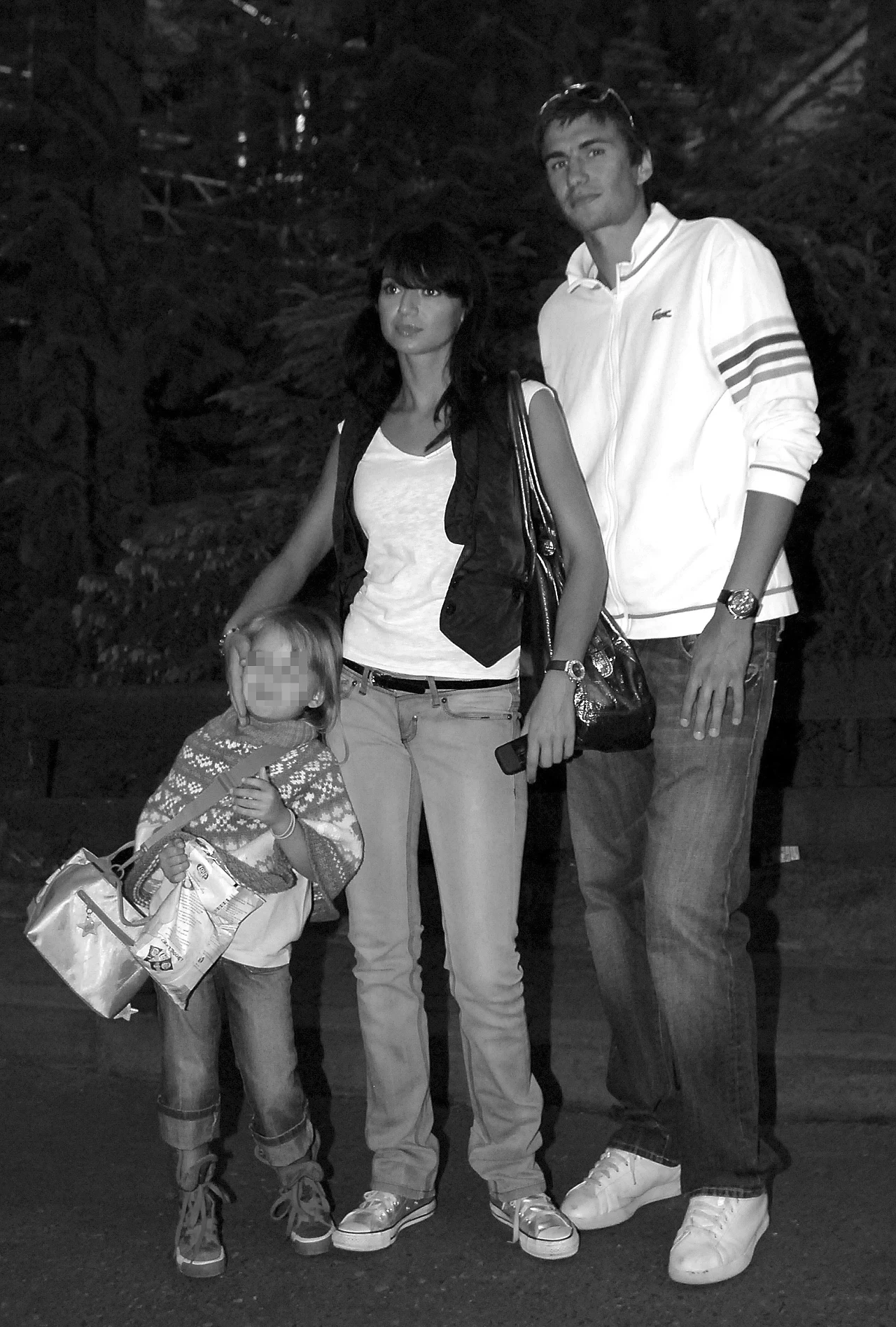 Z partnerem i córką Z partnerem i córką