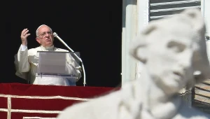 Papież Franciszek podczas niedzielnego spotkania z wiernymi