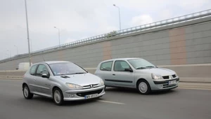 Używane: Peugeot 206, Renault Clio II