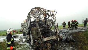 Miejsce wypadku, fot. Leon Stankiewicz/REPORTER