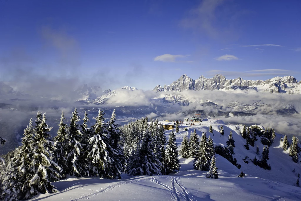 Zimowy krajobraz Schladming-Dachstein, fot. ikarus.cc