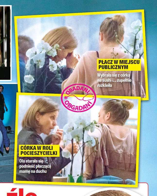 Małgorzata Foremniak z córką na sushi Małgorzata Foremniak z córką na sushi