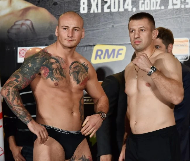 Tomasz Adamek (P) i Artur Szpilka 