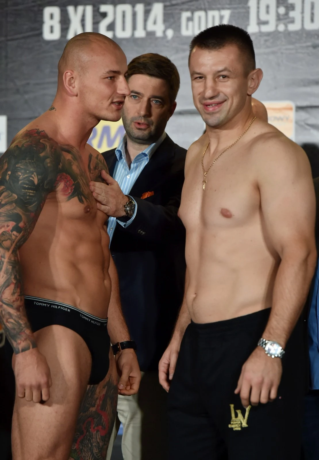 Tomasz Adamek (P) i Artur Szpilka 