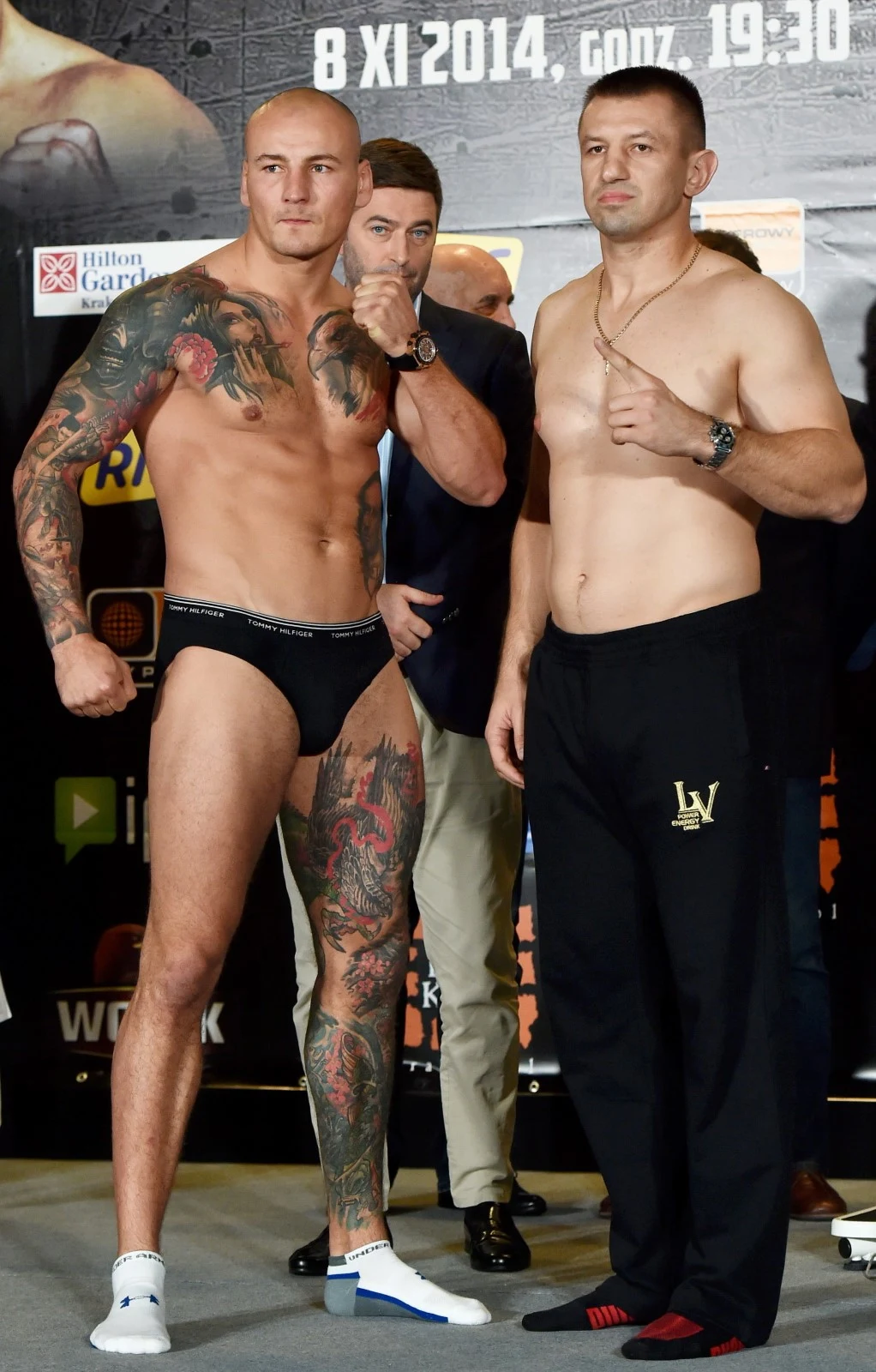 Tomasz Adamek (P) i Artur Szpilka 