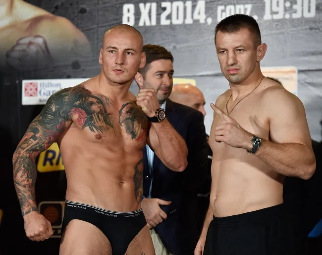 Tomasz Adamek (P) i Artur Szpilka 