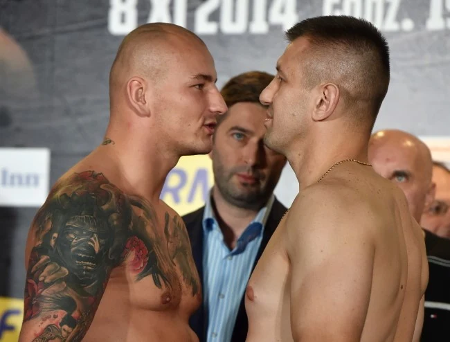 Tomasz Adamek (P) i Artur Szpilka 