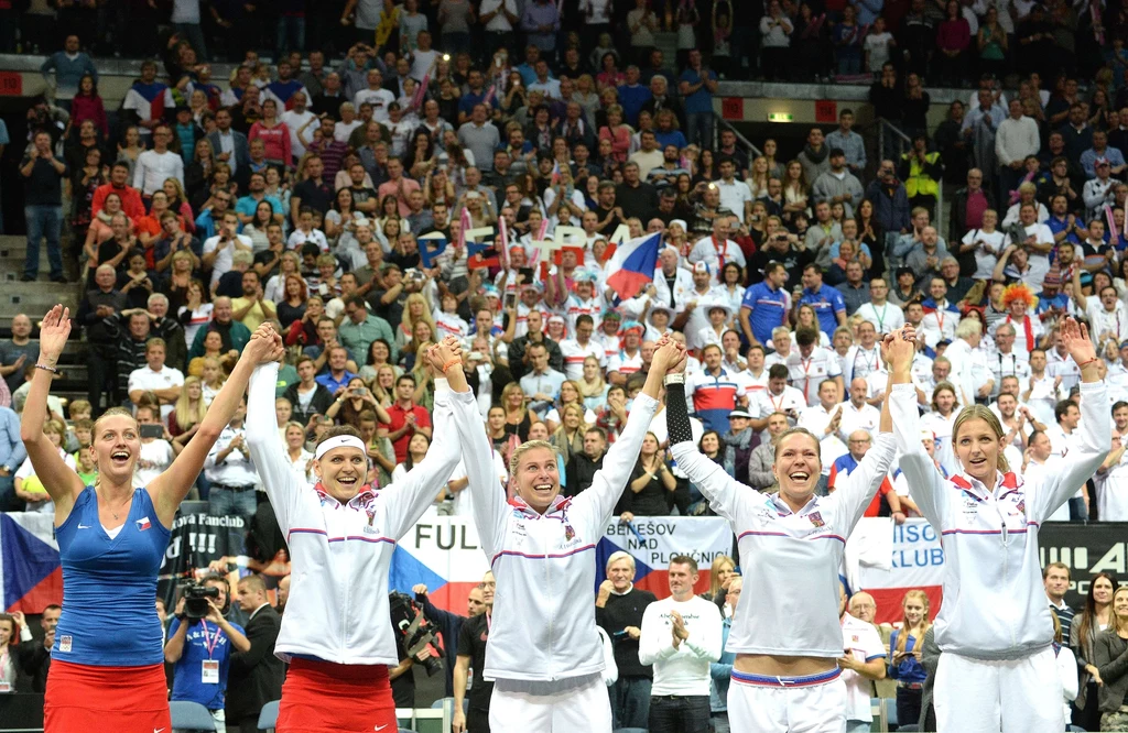 Czeszki świętują zdobycie Pucharu Federacji