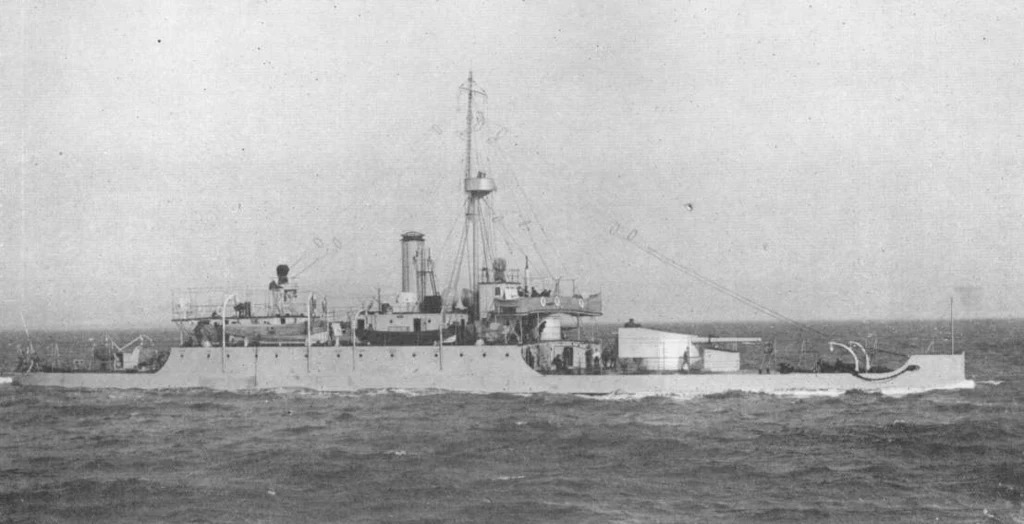 HMS "Mersey" na początku Wielkiej Wojny