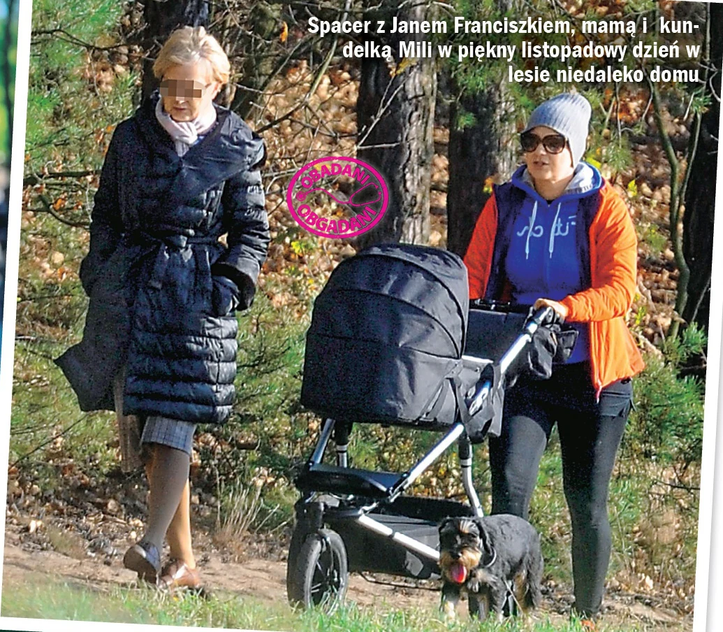 Małgorzata Kożuchowska na pierwszym spacerze z synem Małgorzata Kożuchowska na pierwszym spacerze z synem