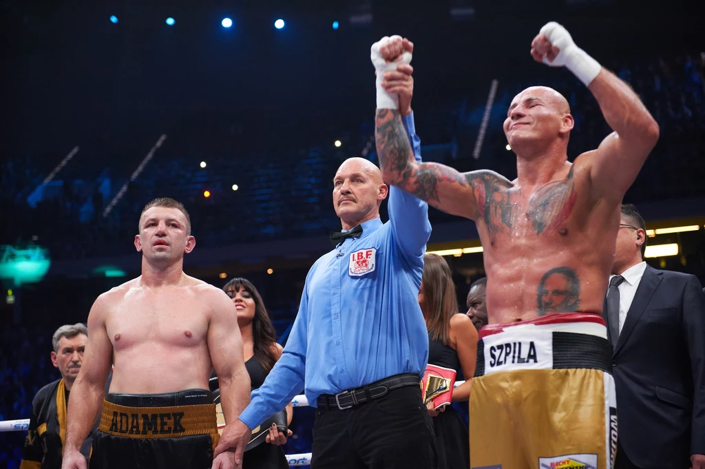 Artur Szpilka zatriumfował nad Tomaszem Adamkiem. Fot. POLSAT BOXING NIGHT/Piotr Duszczyk.