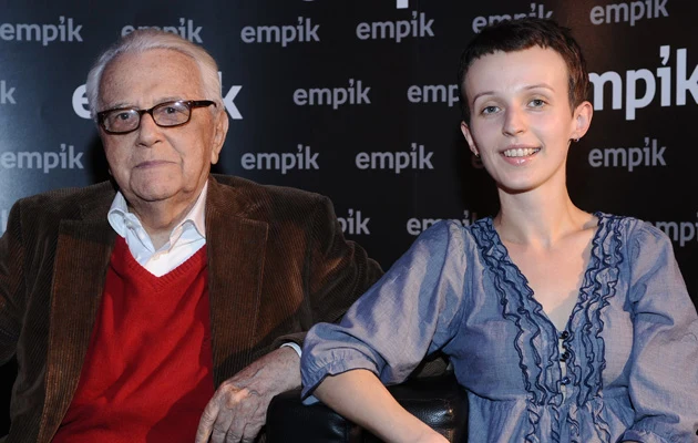 Andrzej Łapicki z żoną Kamilą