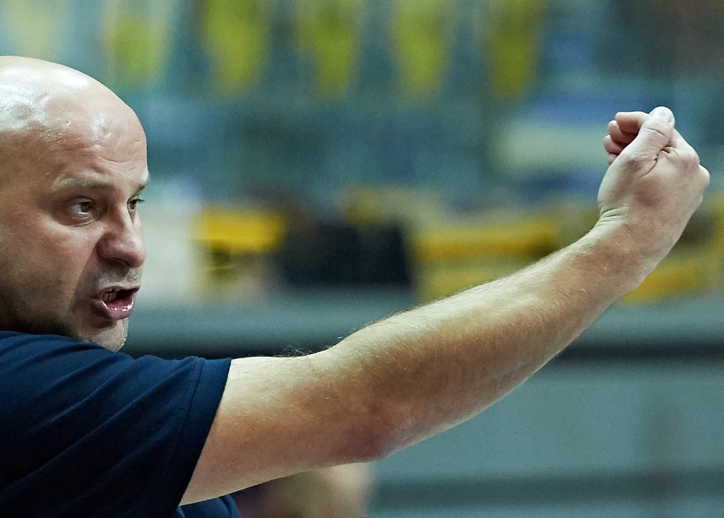 Trener Vistalu Gdynia Paweł Tetelewski 
