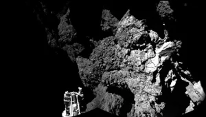 Lądownik Philae na powierzchni komety 67 P fot. ESA