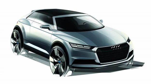 Prototypowe Audi Crosslane Coupe - tak może wyglądać Q8.