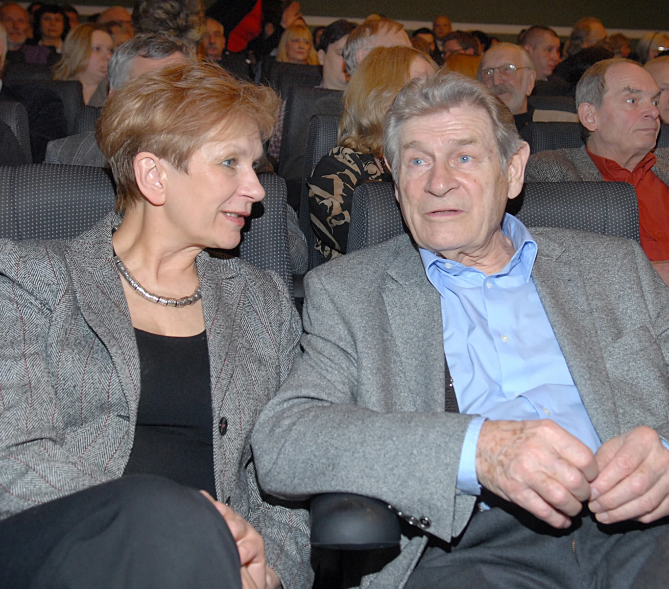 Stanisław Mikulski z żoną Małgorzatą Stanisław Mikulski z żoną Małgorzatą