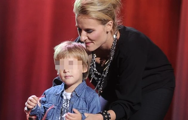 Patrycja Markowska z synem Patrycja Markowska z synem