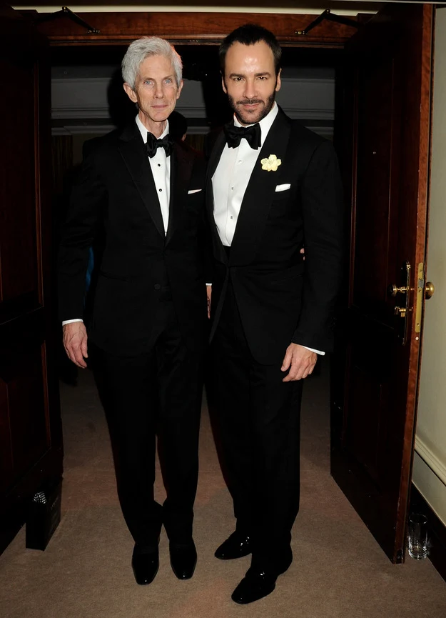 Richard Buckley i Tom Ford na imprezie Bafta  Richard Buckley i Tom Ford na imprezie Bafta