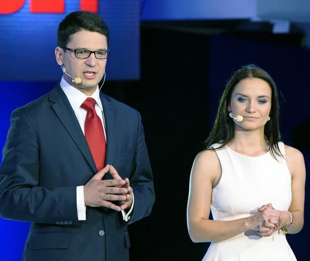 Mariusz Kamiński i Ilona Klejnowska w sztabie wyborczym PiS  Mariusz Kamiński i Ilona Klejnowska w sztabie wyborczym PiS