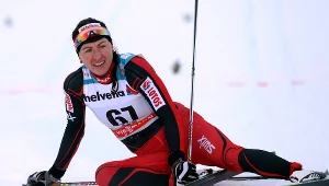 Justyna Kowalczyk po biegu na 10 km w Kuusamo