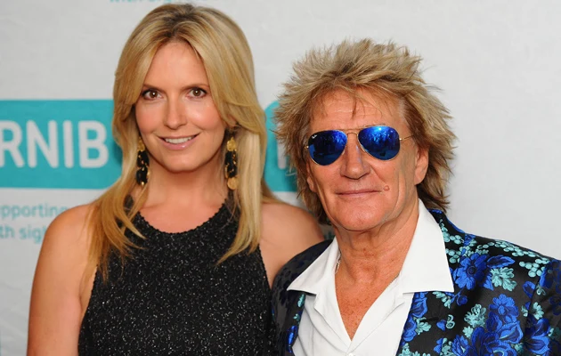 Rod Stewart z żoną Rod Stewart z żoną