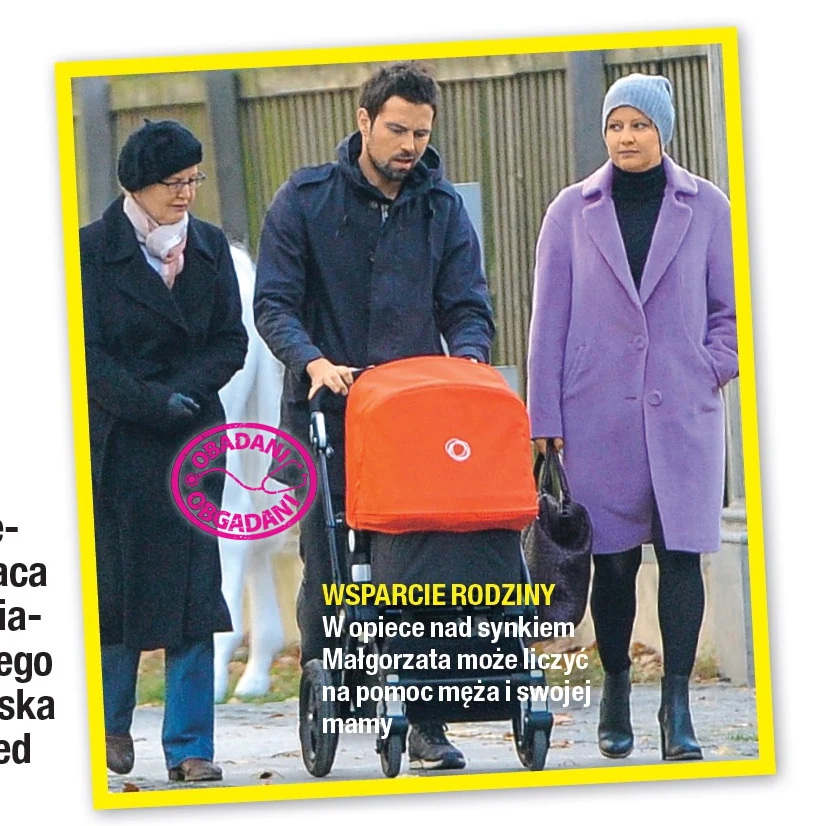 Małgorzata Kożuchowska ma wsparcie męża i mamy