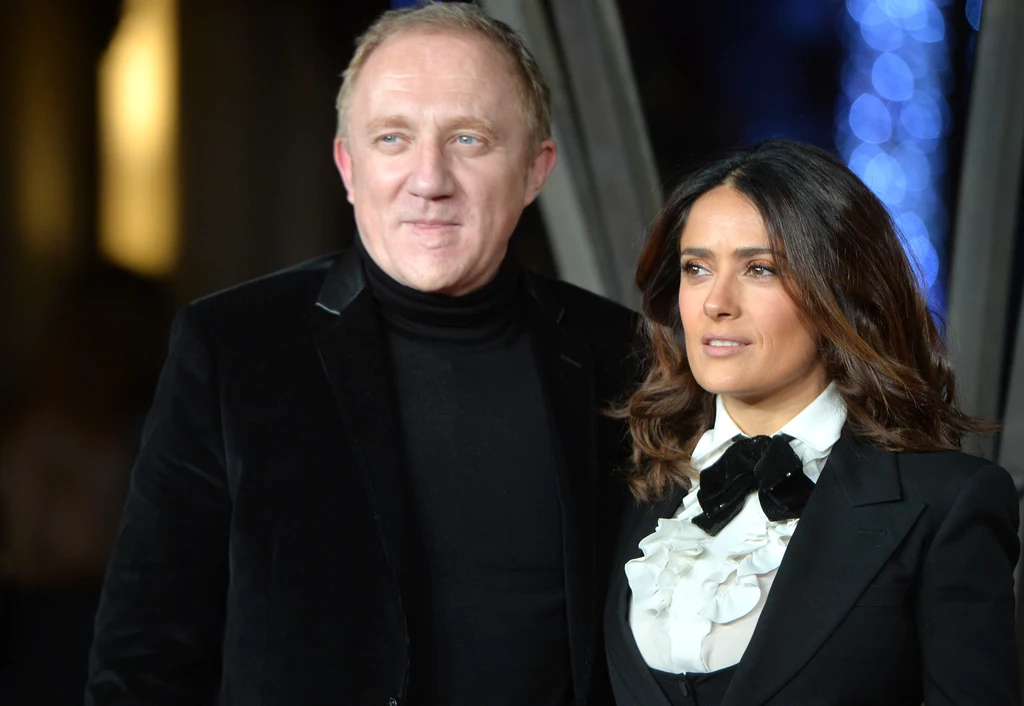 Salma Hayek z mężem Salma Hayek z mężem