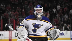 Martin Brodeur już w barwach St. Louis Blues.