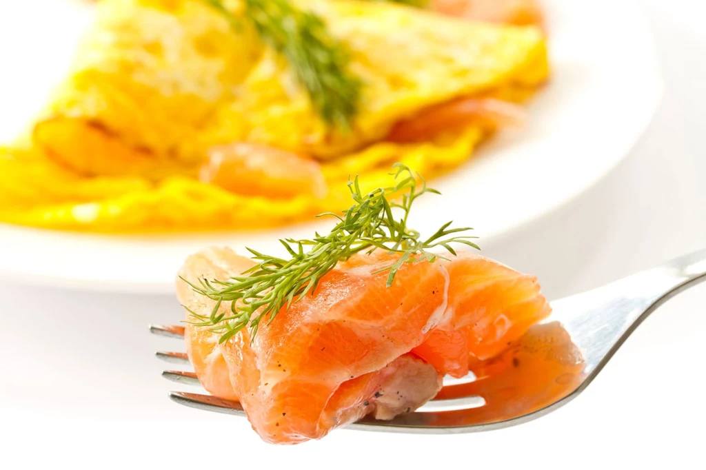 Omlet z łososiem Omlet z łososiem