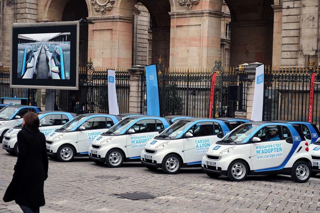 Wypożyczalnie Car2Go w Lyonie