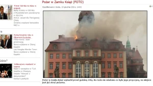 Pożar zamku Książ