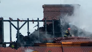 Spłonął m.in. dach zabytkowego zamku w Wałbrzychu