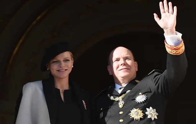 Księżna Charlene i książę Albert II